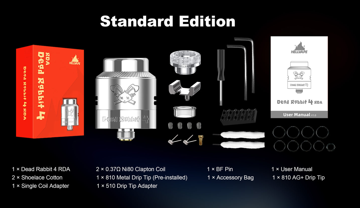DEAD RABBIT 4 RDA - HELLVAPE (24mm)