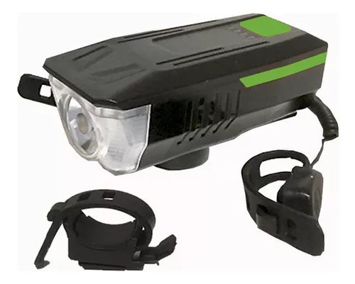 LÁMPARA PARA BICICLETA CON CLAXON