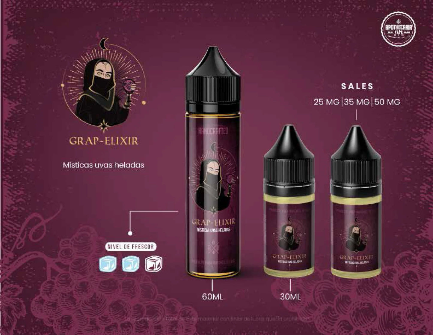 GRAP ELIXIR / NIC SALTS 30ML - APOTHECARIA