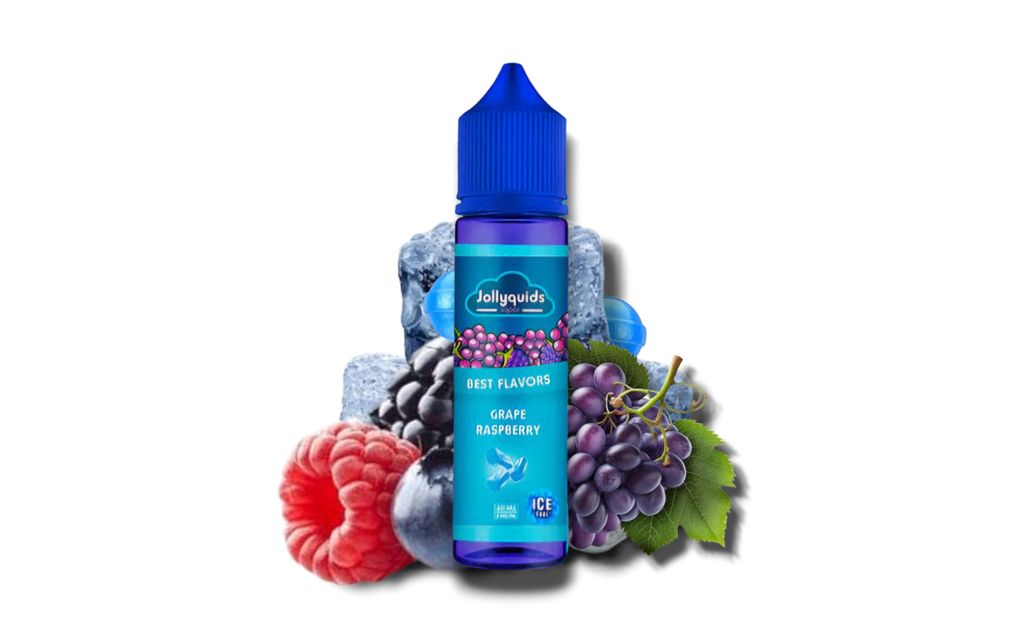 GRAPE RASPBERRY ICE / NIC SALTS 30ML - JOLLYQUIDS