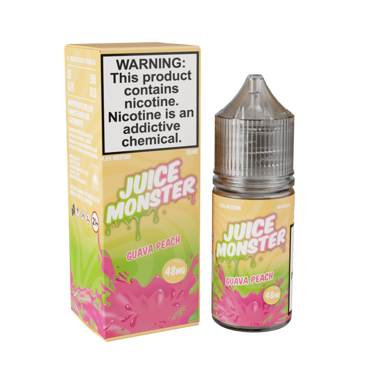 GUAVA PEACH / NIC SALTS 30ML - MONSTER JUICE