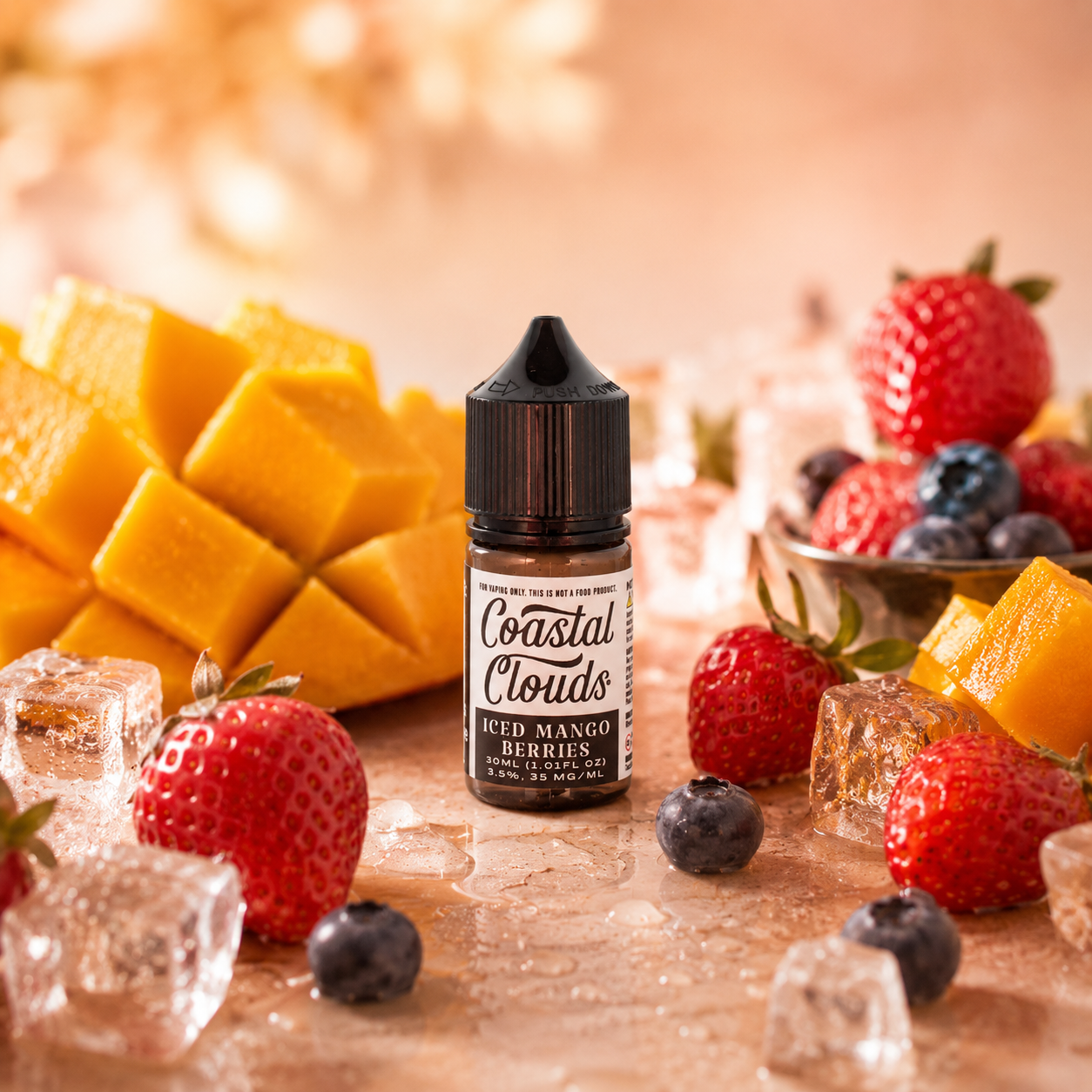 MANGO BERRIES ICED / NIC SALTS 30ML - COASTAL CLOUDS
