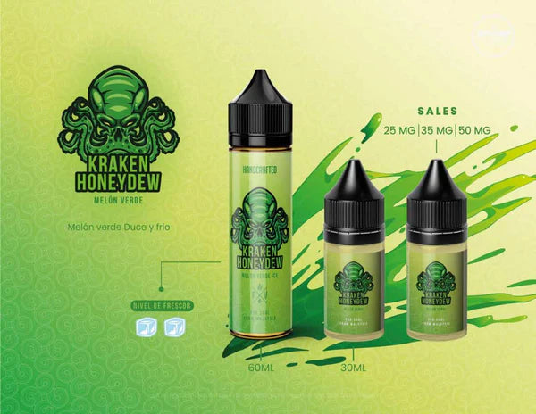 KRAKEN HONEYDEW / NIC SALTS 30ML - APOTHECARIA