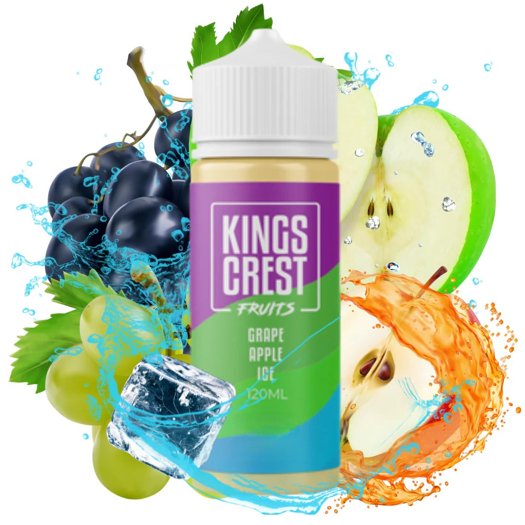 GRAPE APPLE ICE - KINGS CREST FRUITS - 120ML