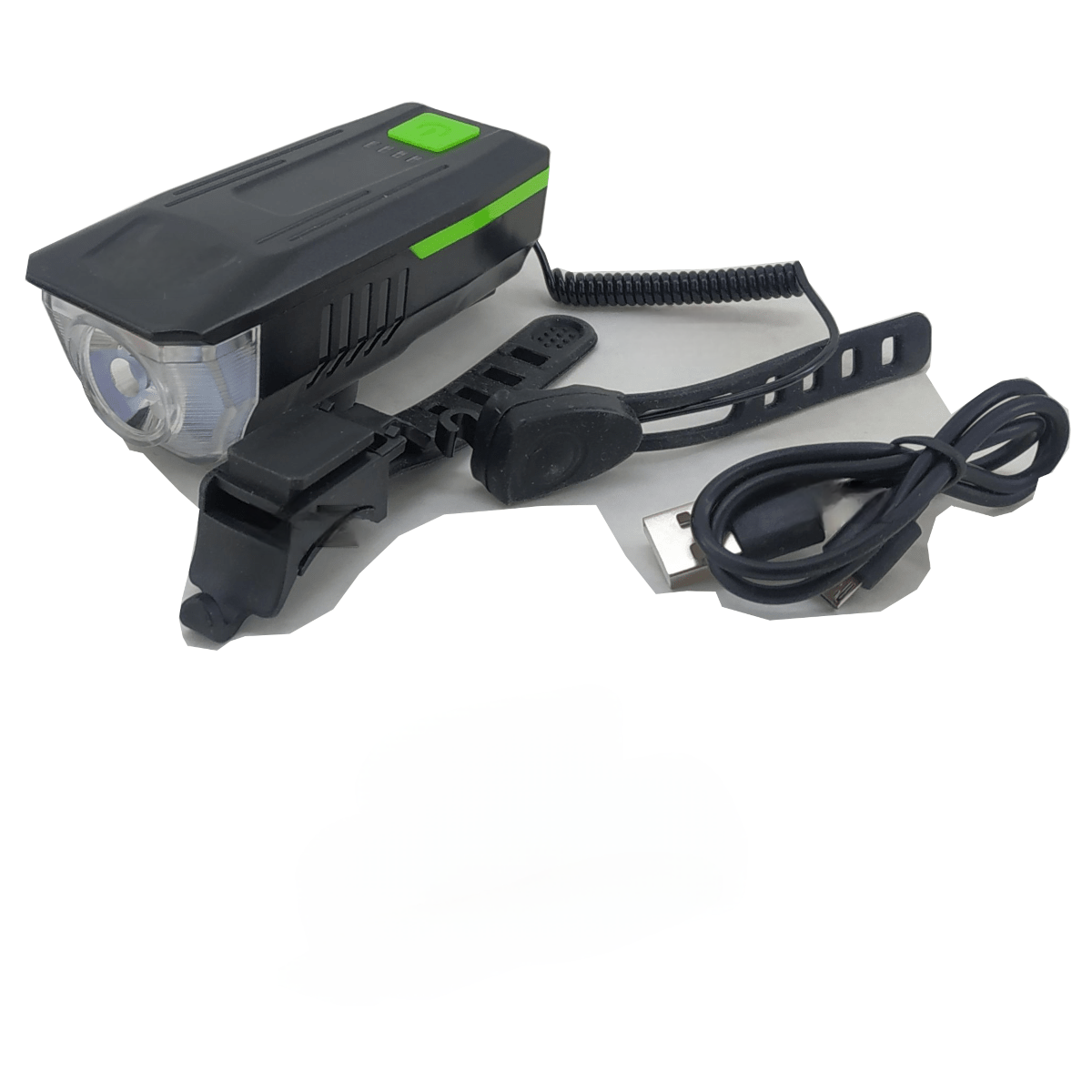 LÁMPARA PARA BICICLETA CON CLAXON