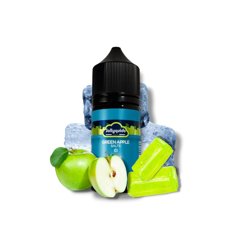 GREEN APPLE ICE / NIC SALTS 30ML - JOLLYQUIDS