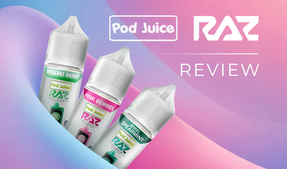 STRAW WATERMELON BUBBLEGUM ICE / NIC SALTS 30ML - POD JUICE RAZ