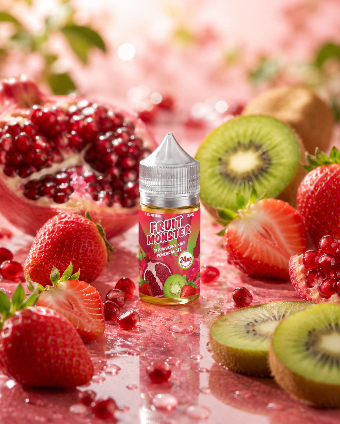 STRAWBERRY KIWI POMEGRANATE / NIC SALTS 30ML - MONSTER FRUIT
