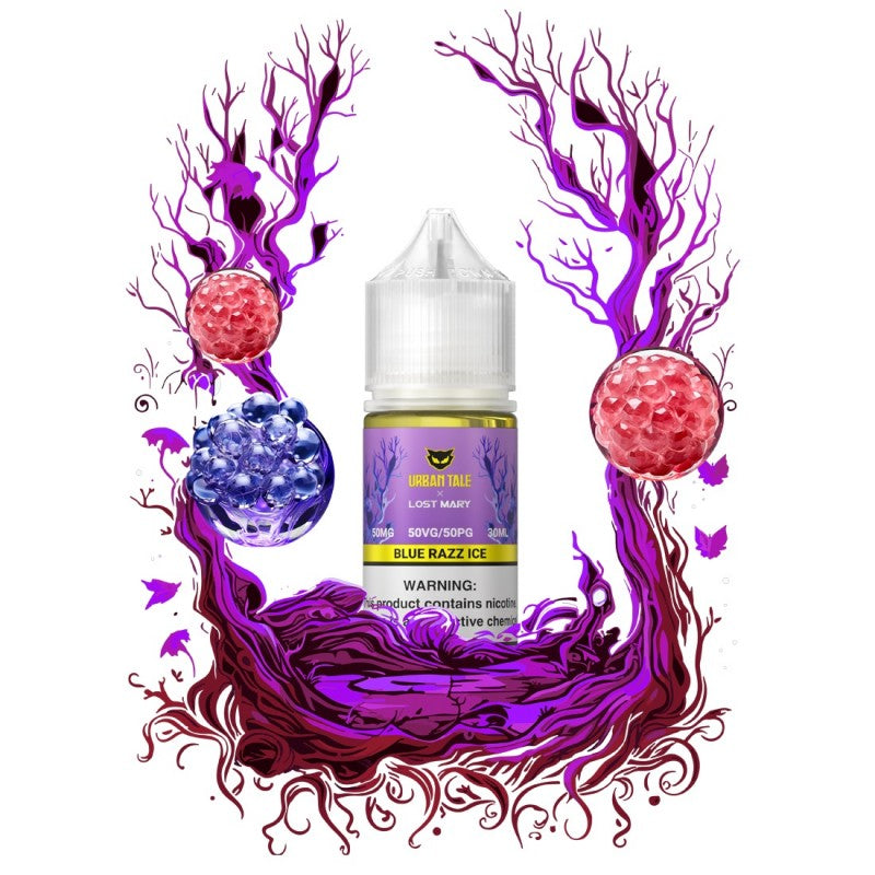 BLUE RAZZ ICE / NIC SALTS 30ML - URBAN TALE (LOST MARY)