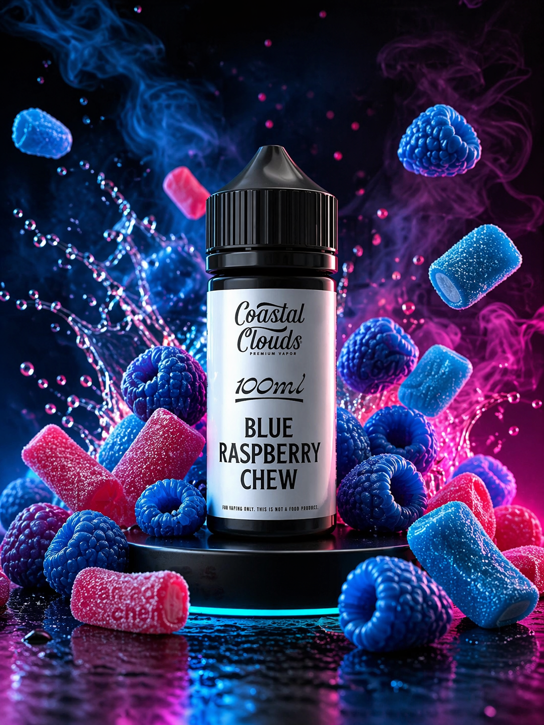 BLUE RASPBERRY CHEW - COASTAL CLOUDS - 100ML