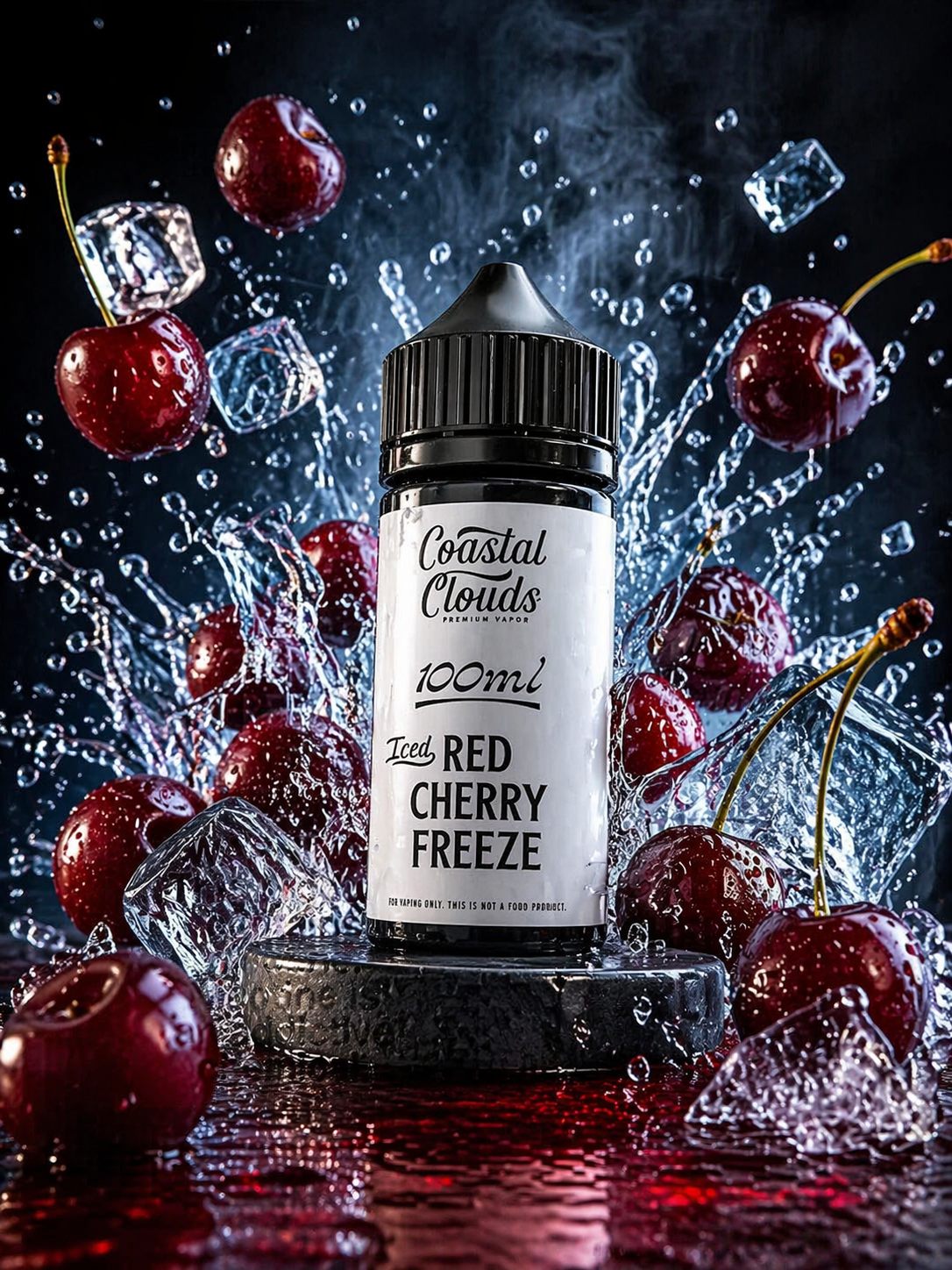 ICED RED CHERRY FREEZE - COASTAL CLOUDS - 100ML