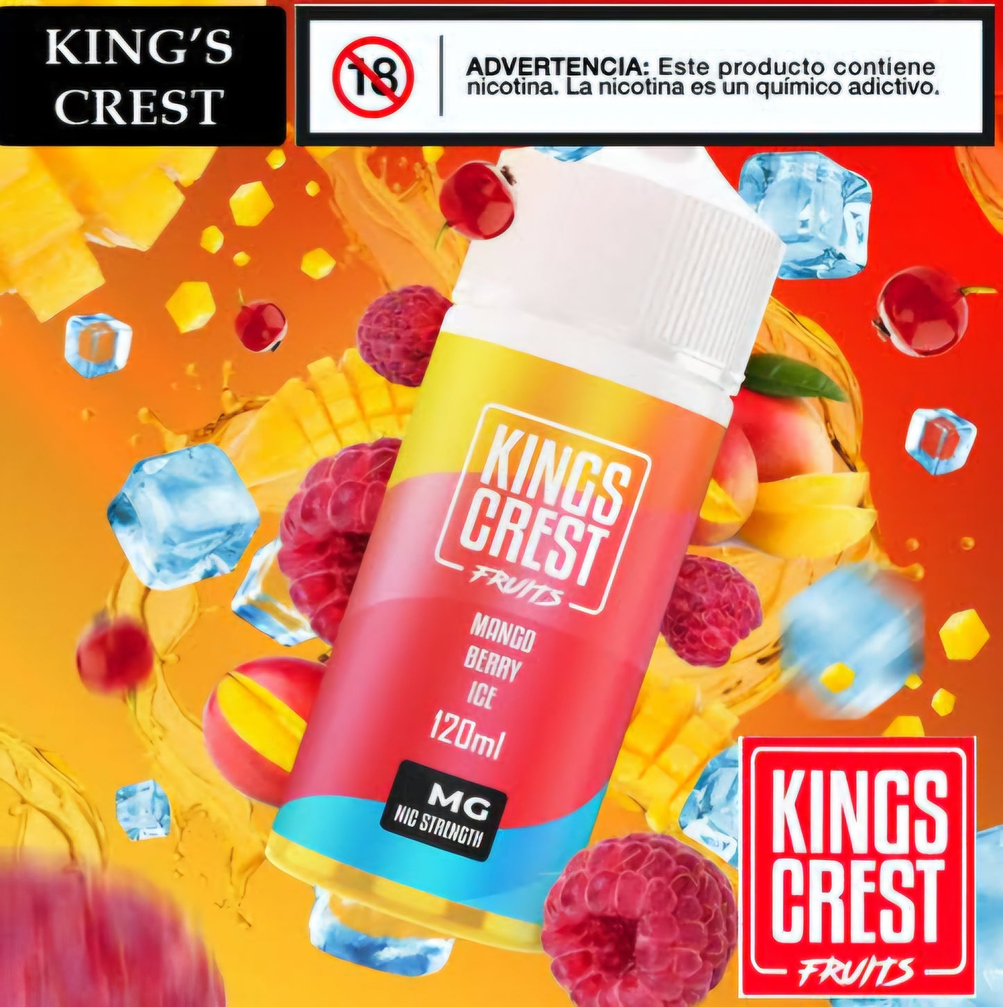 MANGO BERRY ICE - KINGS CREST FRUITS - 120ML