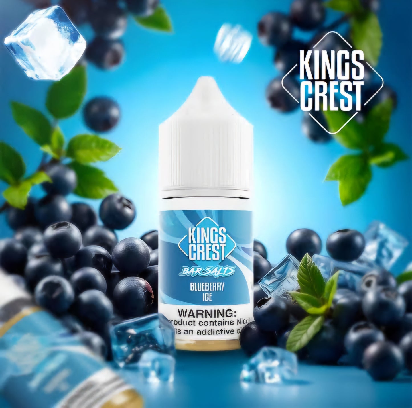 BLUEBERRY ICE / NIC SALTS 30ML - KINGS CREST BAR
