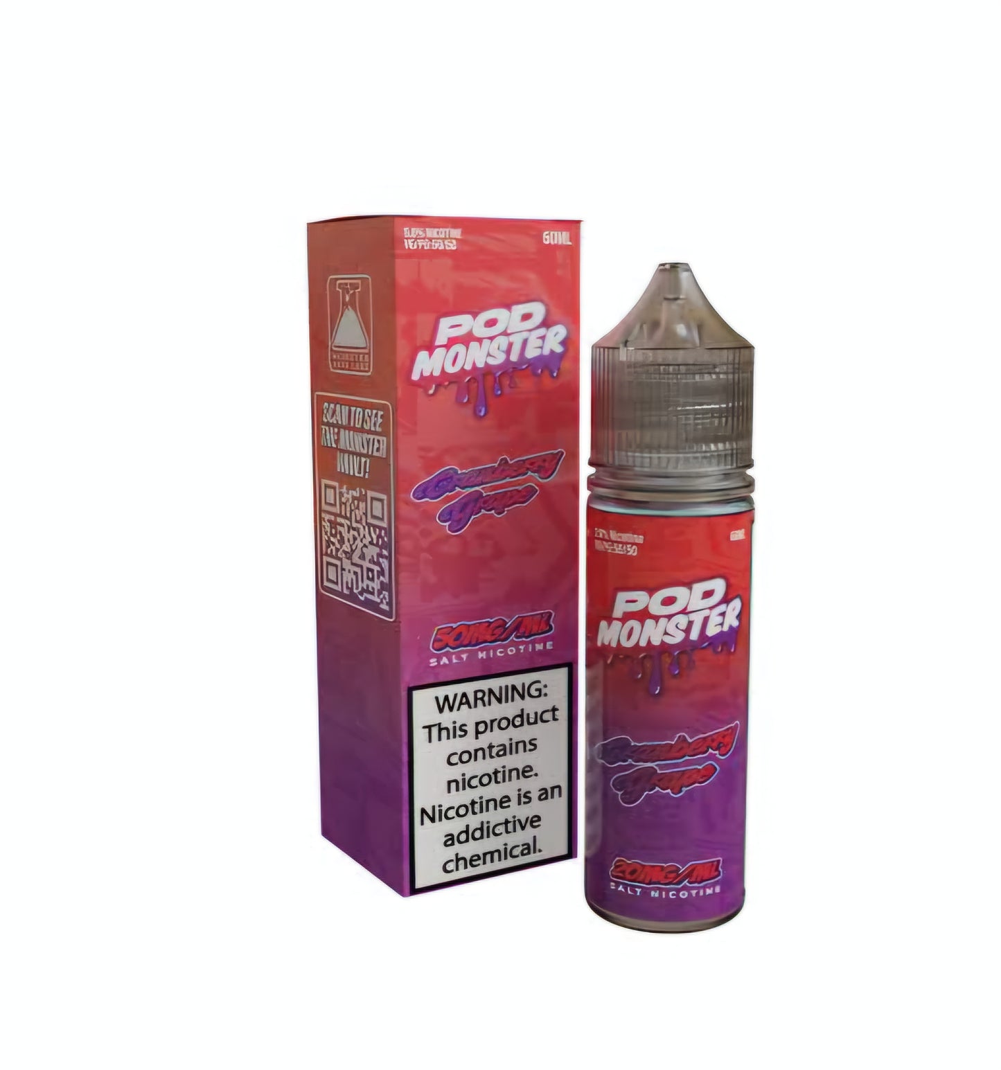 CRANBERRY GRAPE / NIC SALTS 60ML - POD MONSTER
