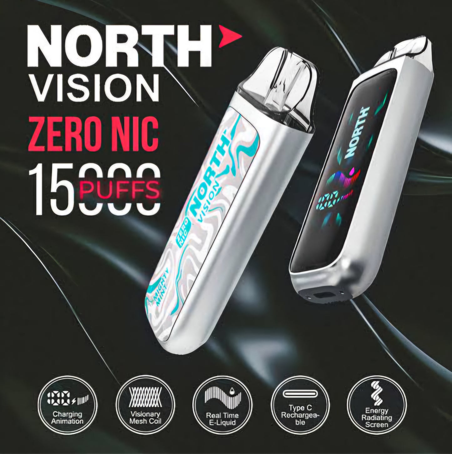 NORTH VISION - ZERO NICOTINA 15,000