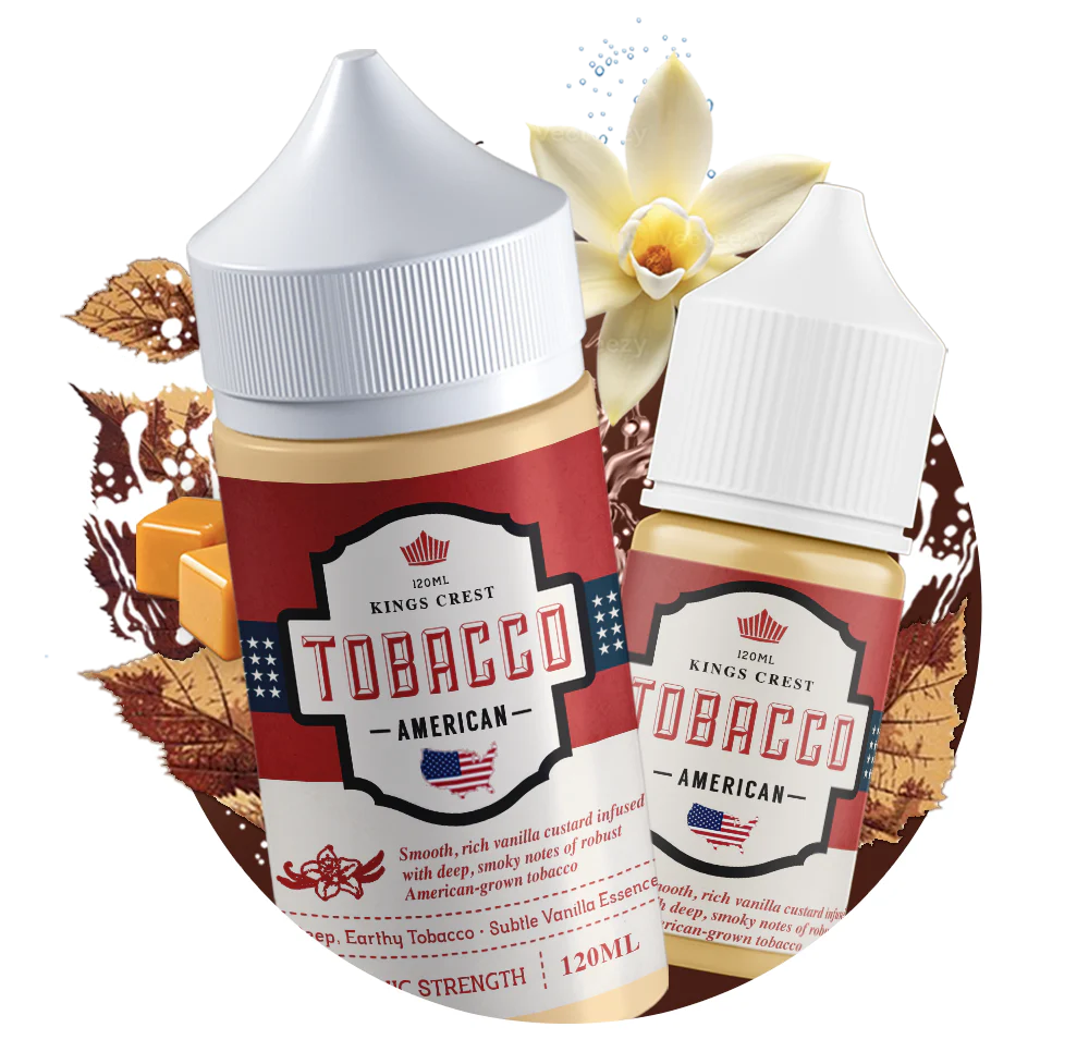 TOBACCO AMERICAN / NIC SALTS 30ML - KINGS CREST