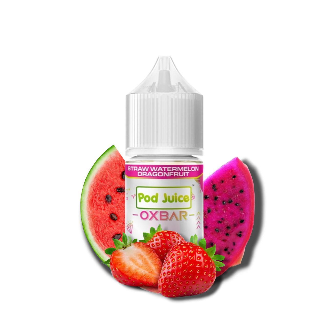 STRAW WATERMELON DRAGON FRUIT / NIC SALTS 3OML- POD JUICE