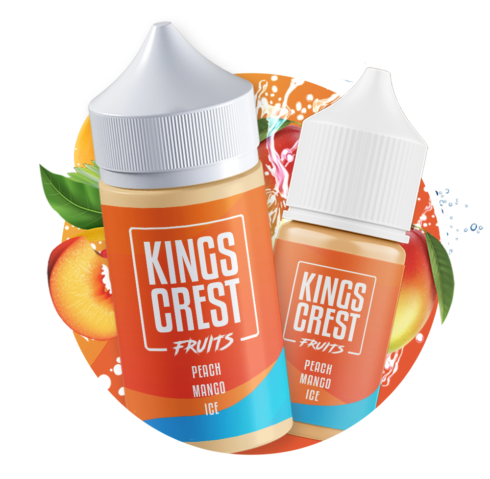 PEACH MANGO ICE - KINGS CREST FRUITS - 120ML