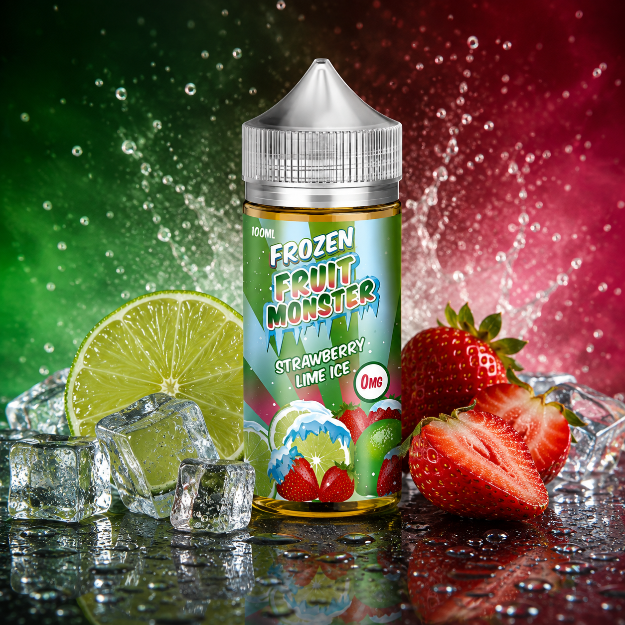 STRAWBERRY LIME ICE - FRUIT MONSTER FROZEN - 100ML
