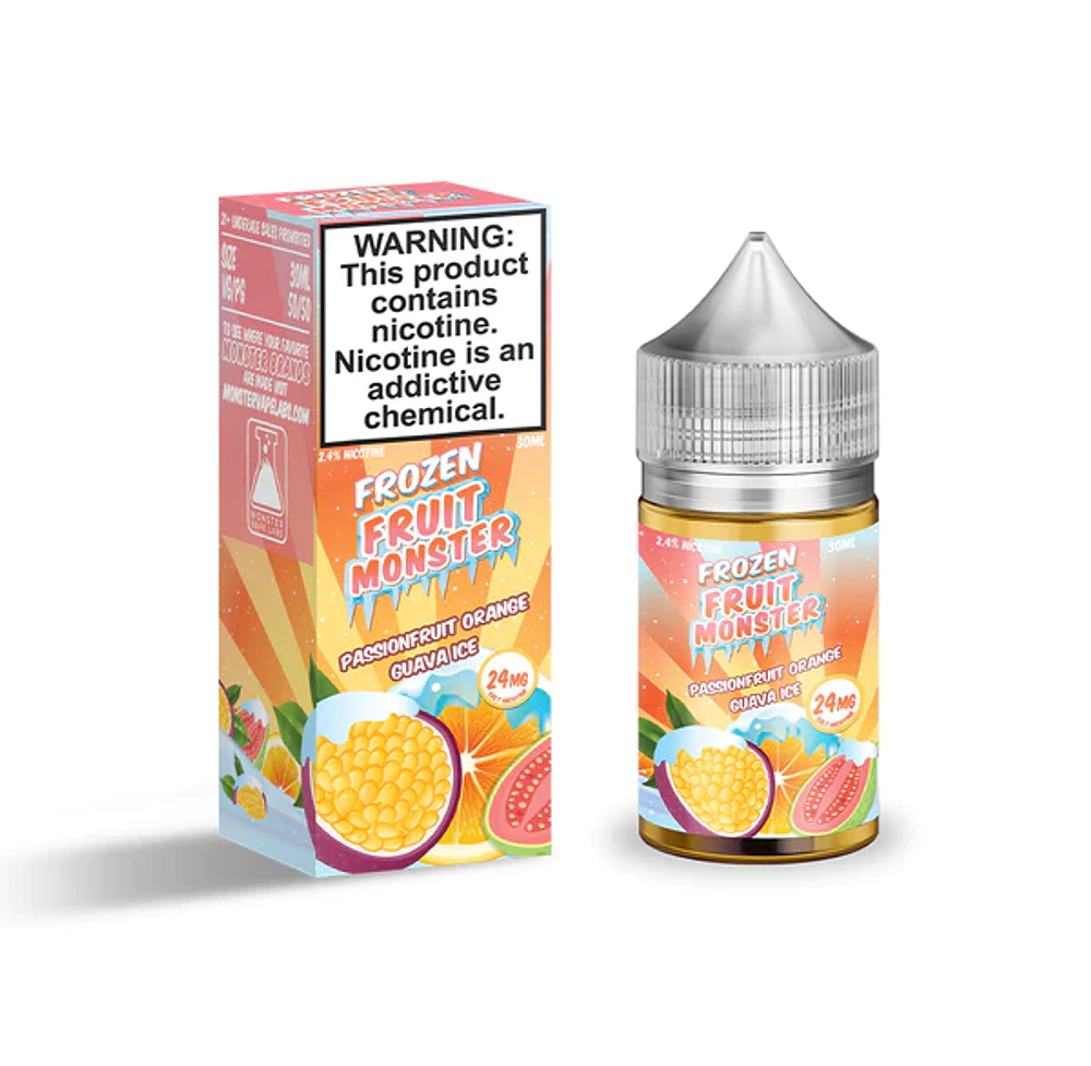 PASSIONFRUIT ORANGE GUAVA ICE / NIC SALTS 30ML - MONSTER FRUIT FROZEN