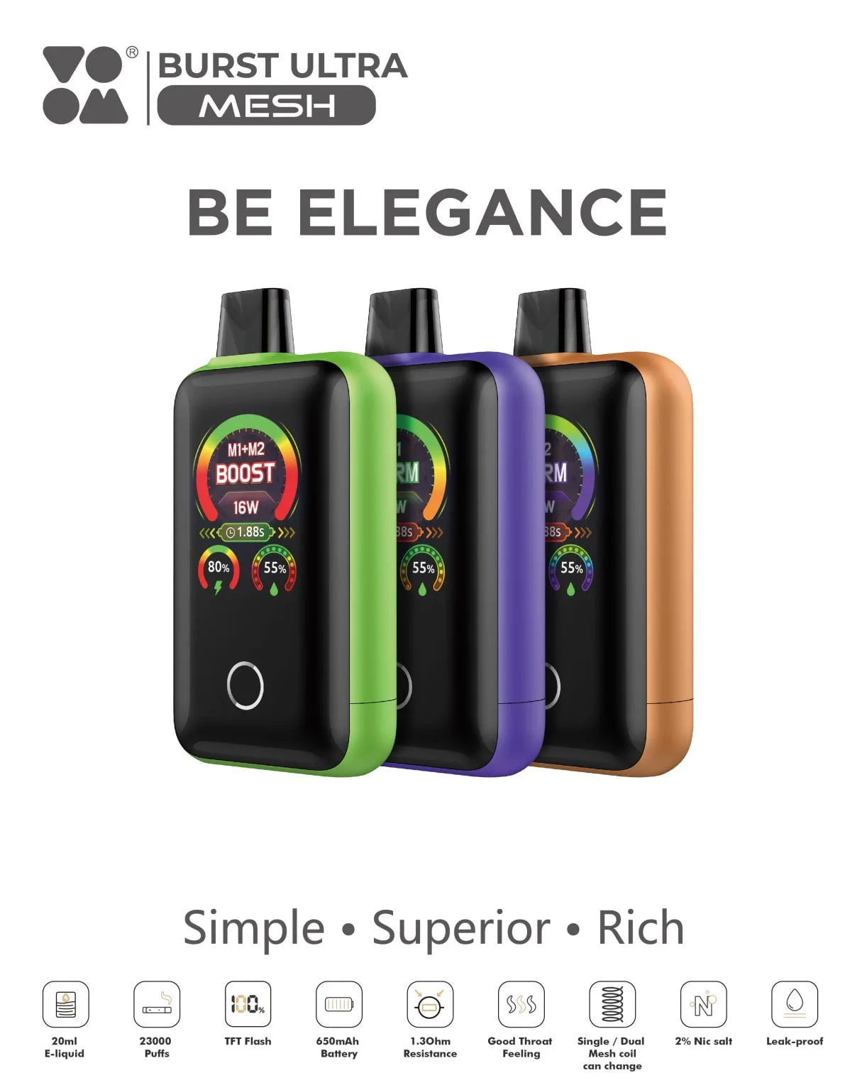 BE ELEGANCE VOOM 23,000 (PROMO)
