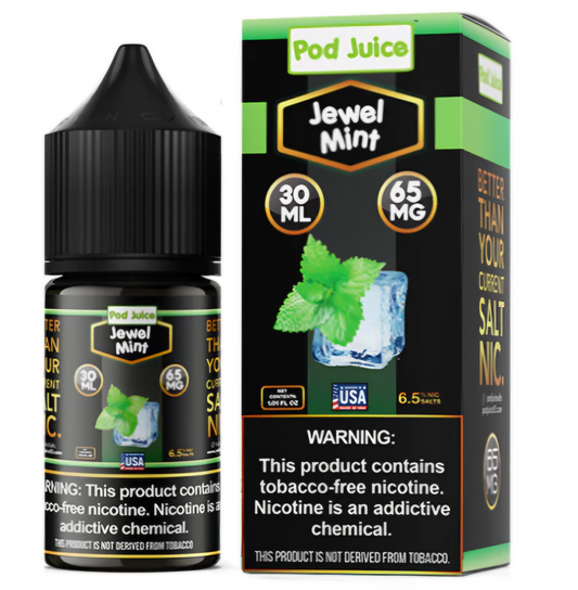 JEWEL MINT 65MG / NIC SALTS 30ML - POD JUICE