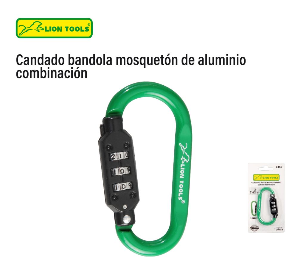 CANDADO MOSQUETÓN DE COMBINACIÓN