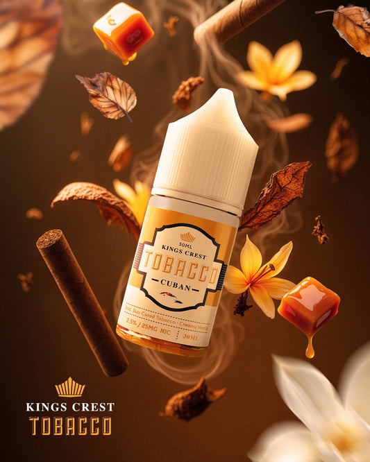 TOBACCO CUBAN / NIC SALTS 30ML - KINGS CREST