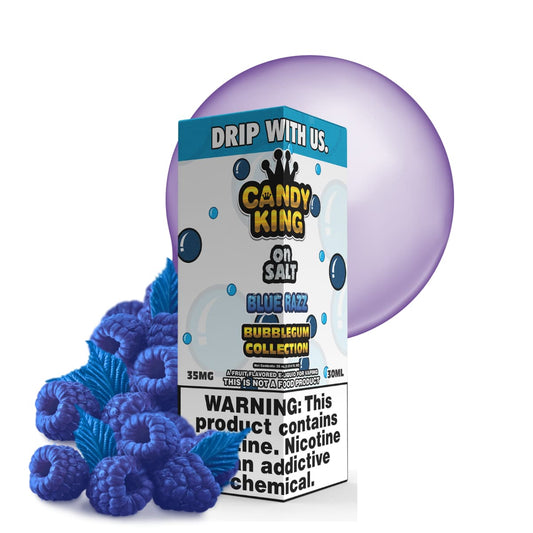 BLUE RAZZ BUBBLEGUM / NIC SALTS 30ML - CANDY KING