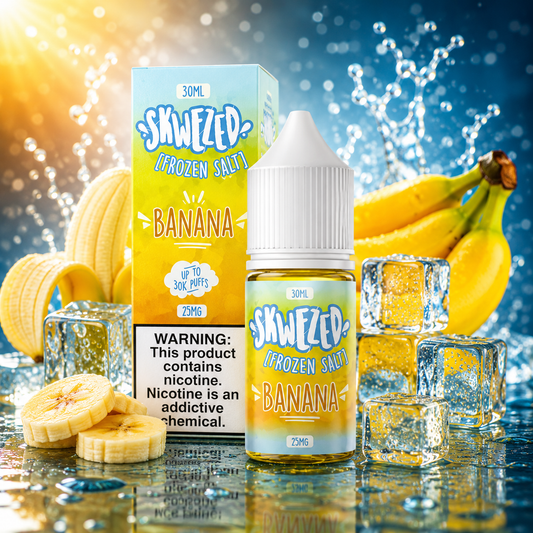 BANANA FROZEN / NIC SALTS 30ML - SKWEZED