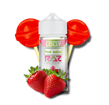 STRAWBERRY LOLLY - POD JUICE RAZ - 100ML