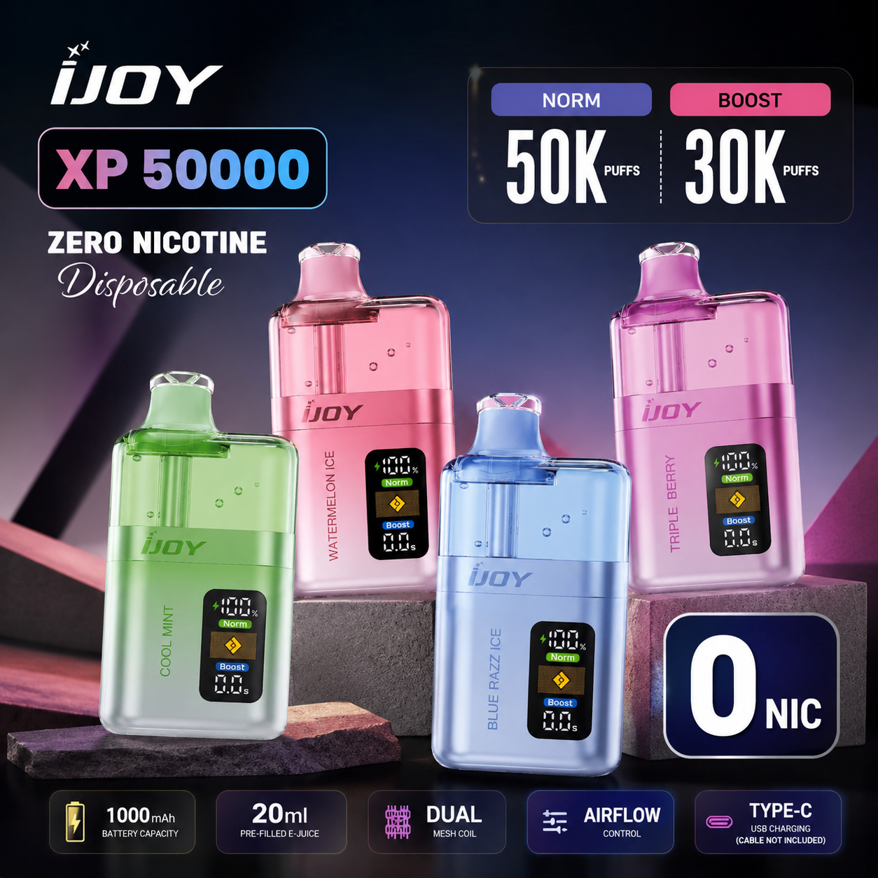 IJOY XP / 50,000 - 0% nic (sin nic)