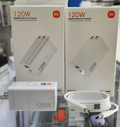TURBO CARGADOR XIAOMI 120w - CALIDAD OEM