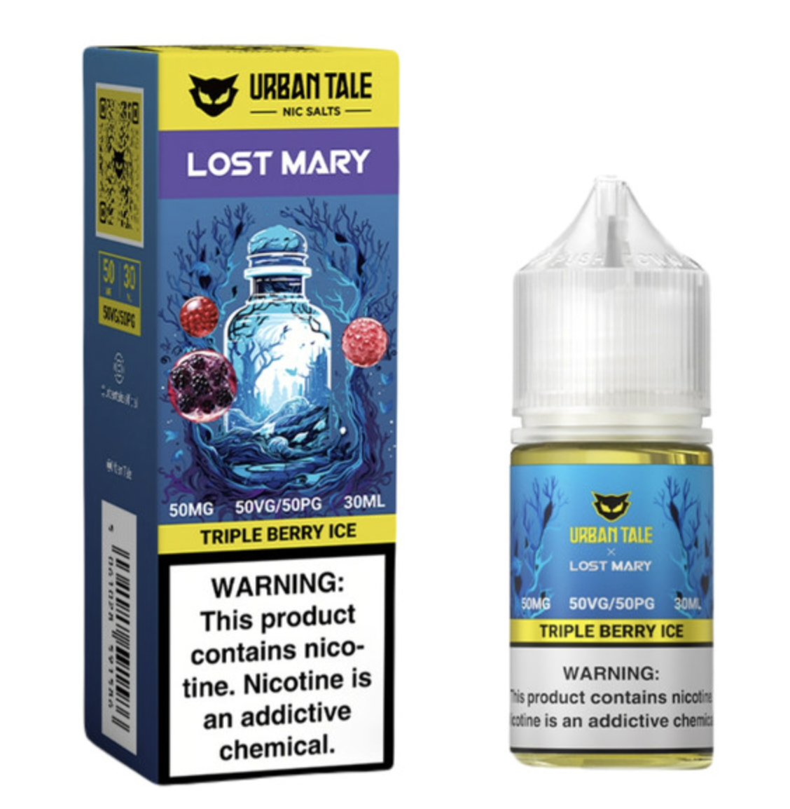 TRIPLE BERRY ICE / NIC SALTS 30ML - URBAN TALE (LOST MARY)