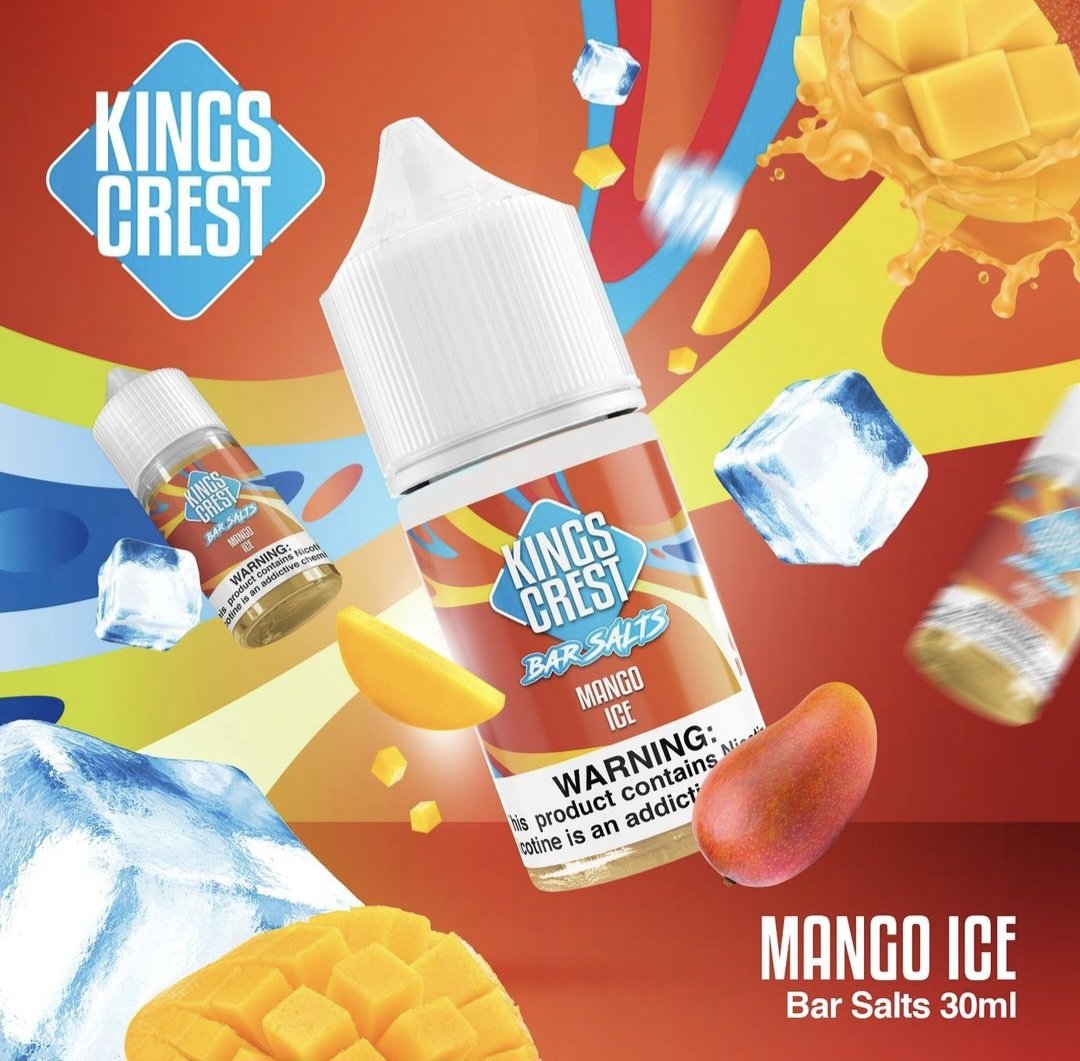 MANGO ICE / NIC SALTS 3OML - KINGS CREST BAR