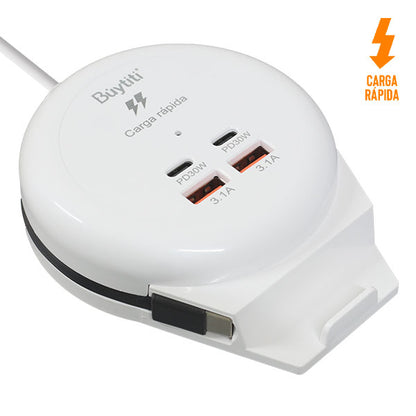 MULTICONTACTO USB/USB-C CON BASE PARA CELULAR