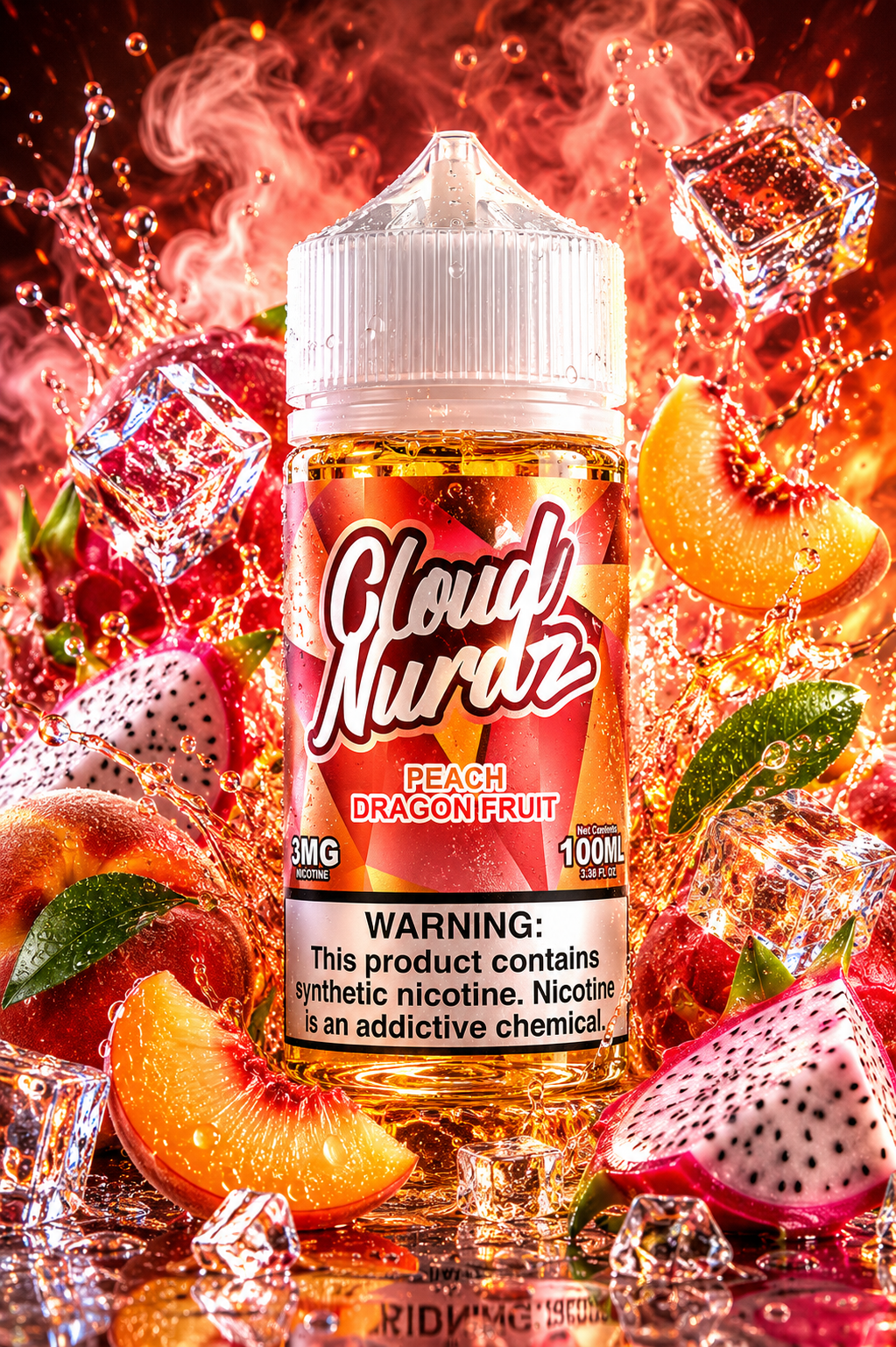 PEACH DRAGÓN FRUIT - CLOUD NURDZ - 100ML