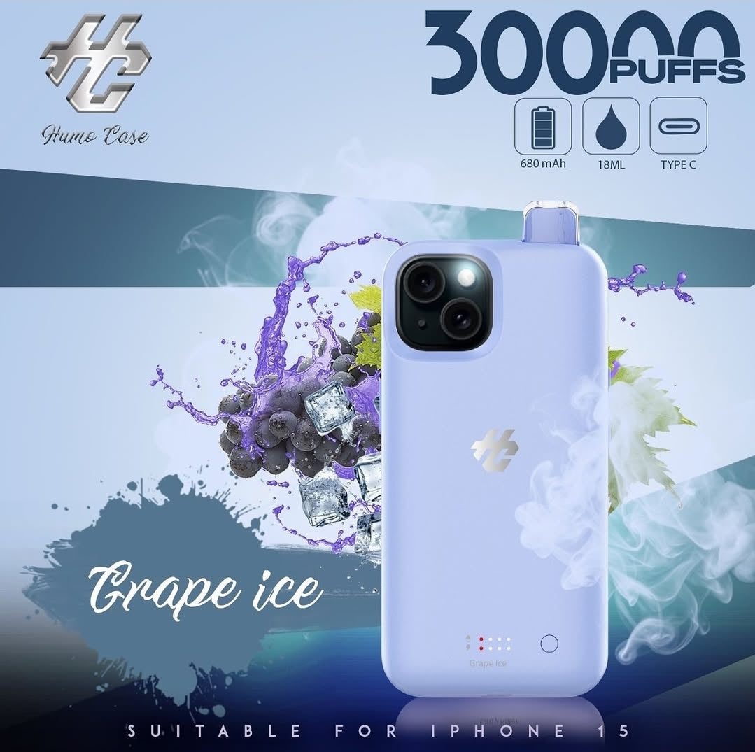 HC FUNDA VAPE IPHONE 30,000 (PROMO) SOLO PARA IPHONE 14 Y 15 NORMAL Y PRO