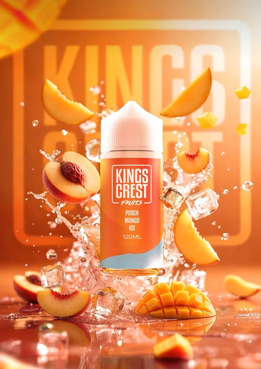 PEACH MANGO ICE - KINGS CREST FRUITS - 120ML