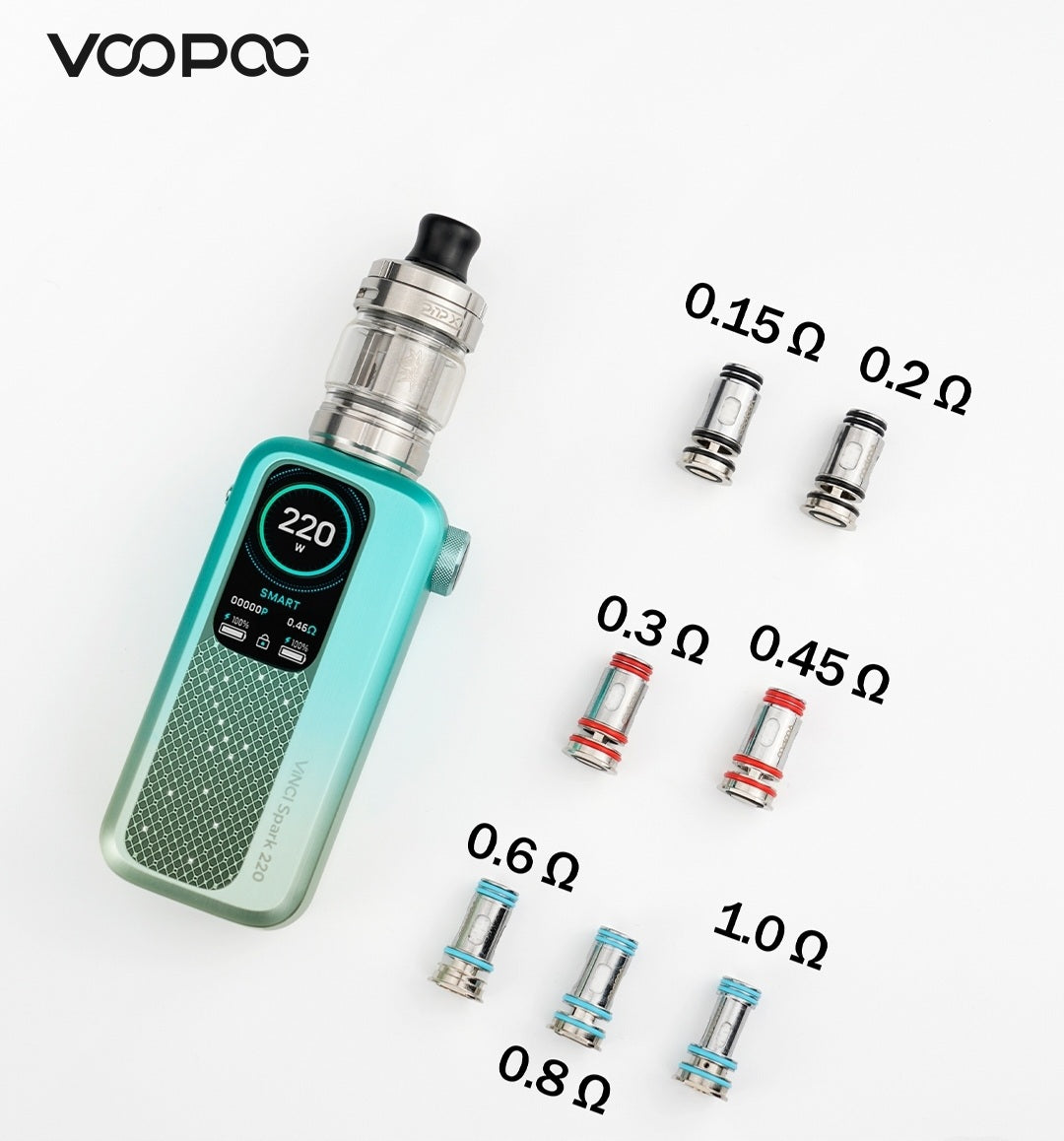 VINCI SPARK 220 - VOOPOO (2 BATERIAS DE REGALO)