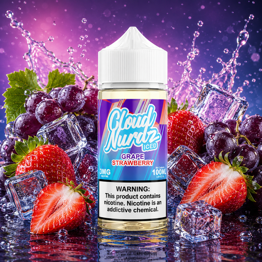 STRAWBERRY GRAPE ICE - CLOUD NURDZ - 100ML
