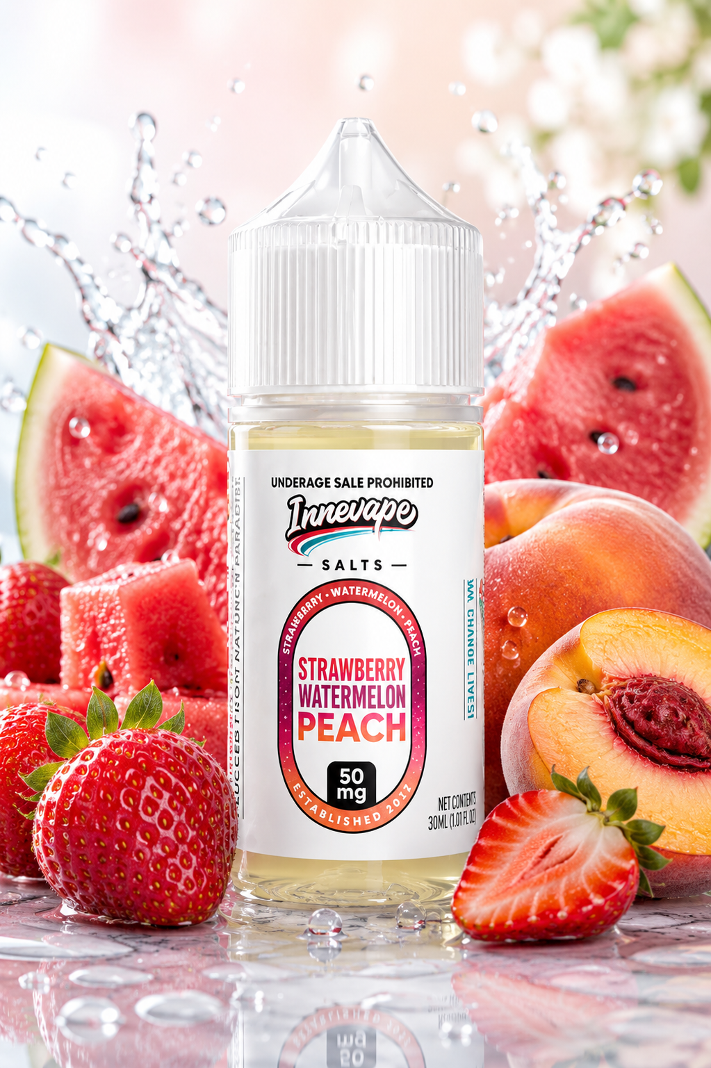 STRAWBERRY WATERMELON PEACH / NIC SALTS 30ML - INNEVAPE