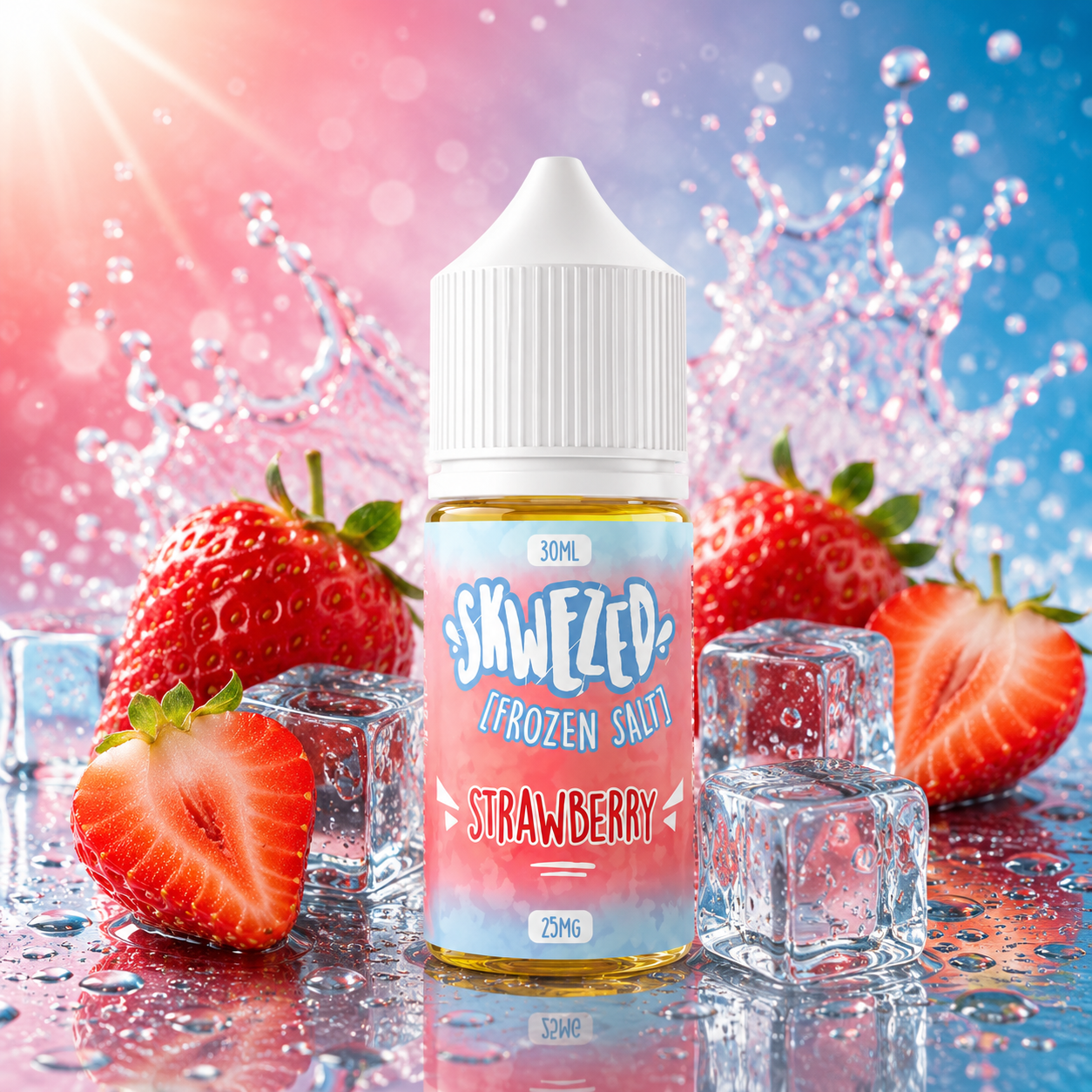 STRAWBERRY FROZEN / NIC SALTS 30ML - SKWEZED