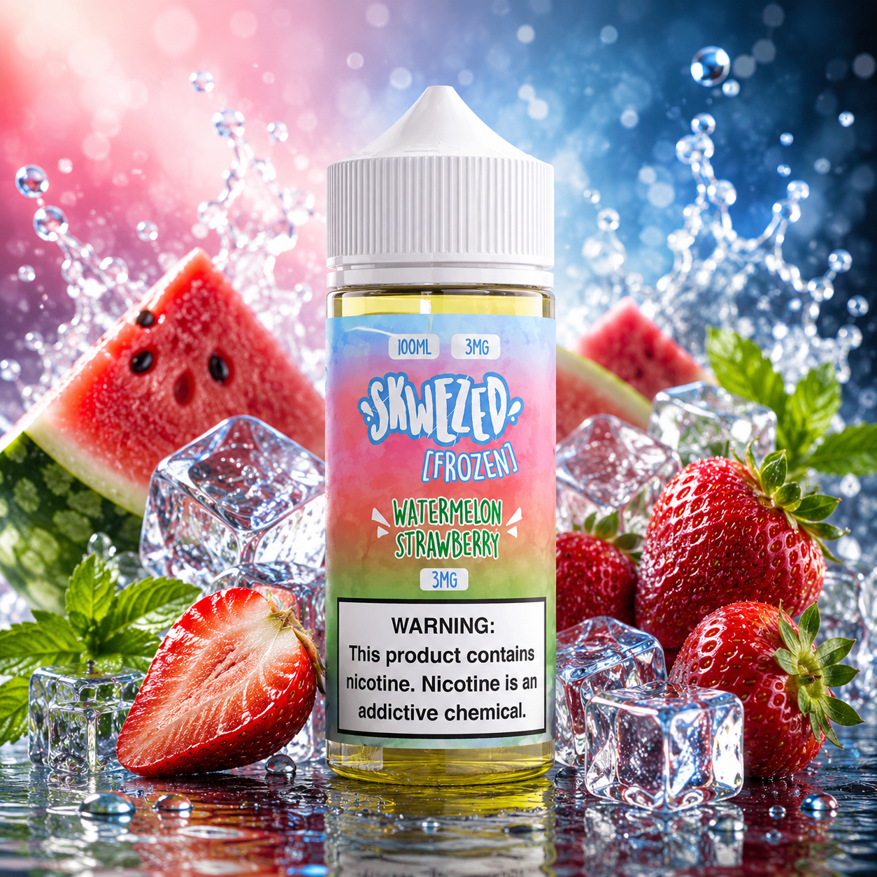 STRAWBERRY WATERMELON  FROZEN - SKWEZED - 100ML