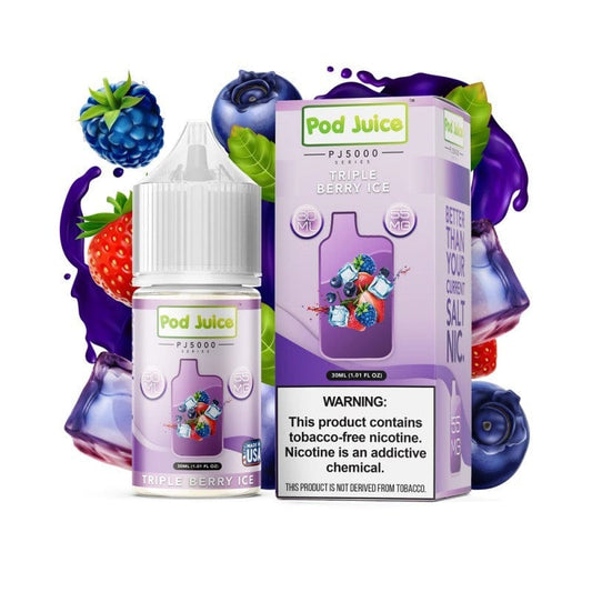 TRIPLE BERRY ICE / NIC SALTS 30ML - POD JUICE