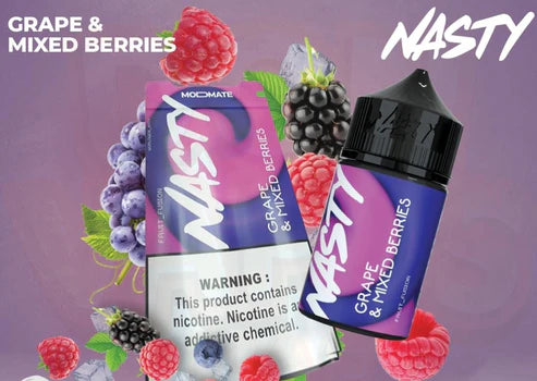 GRAPE & MIXED BERRIES / NIC SALTS 30ML - NASTY