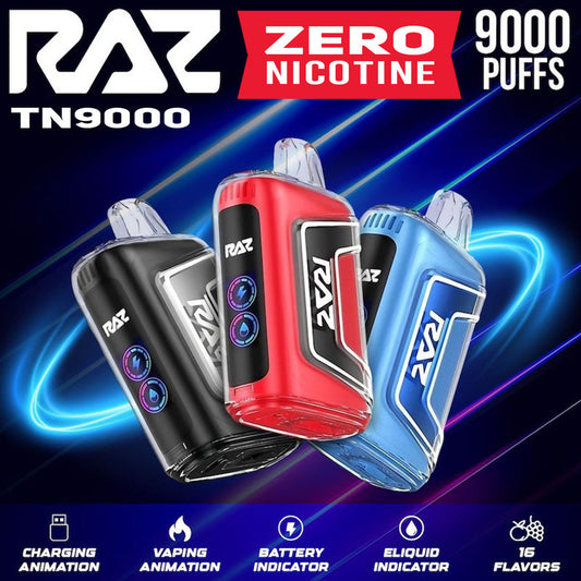 RAZ TN ZERO NICOTINA 9000