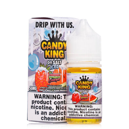 STRAWBERRY WATERMELON BUBBLEGUM ICE / NIC SALTS 30ML - CANDY KING