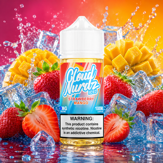STRAWBERRY MANGO ICE - CLOUD NURDZ  - 100ML