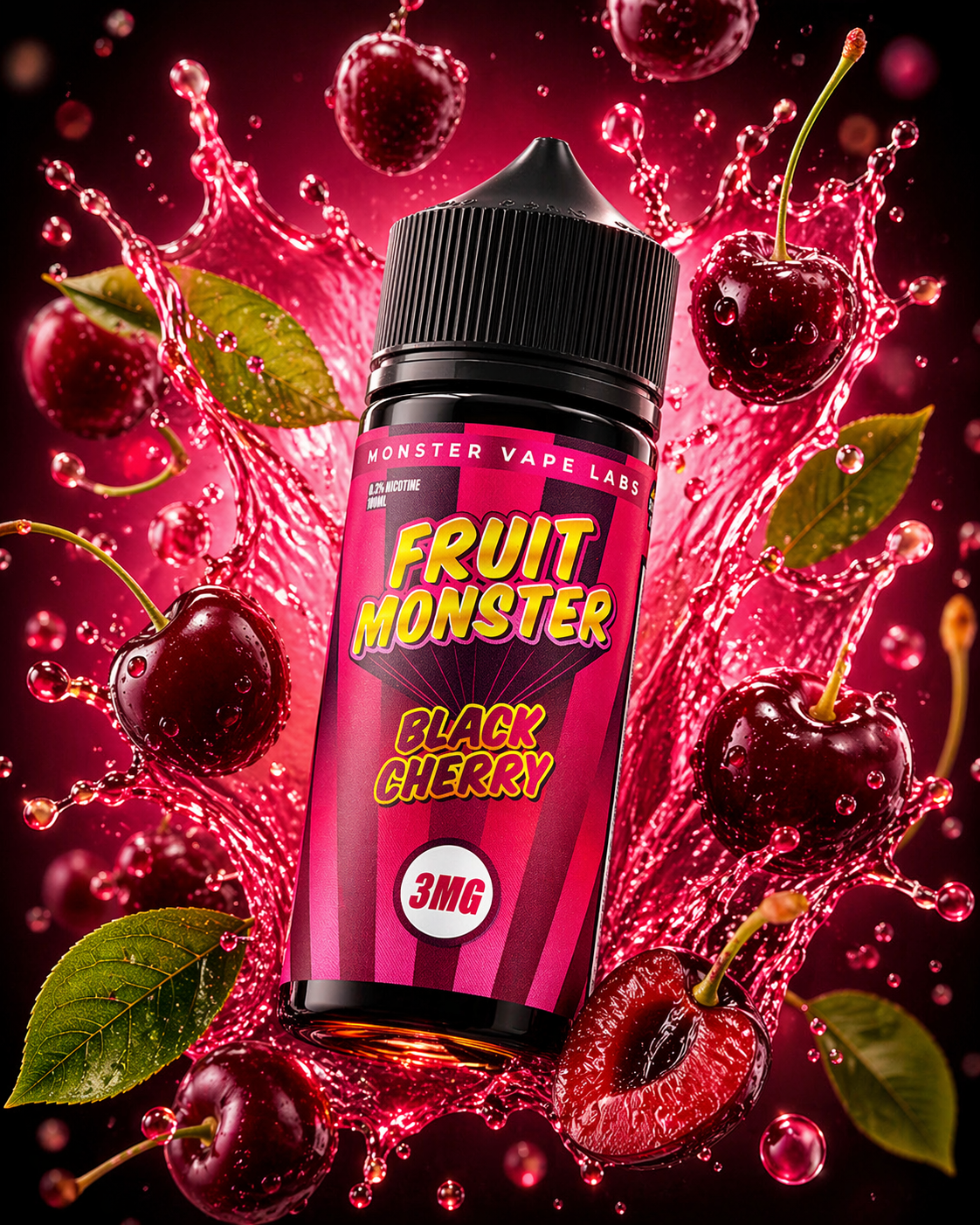 BLACK CHERRY - FRUIT MONSTER - 100ML